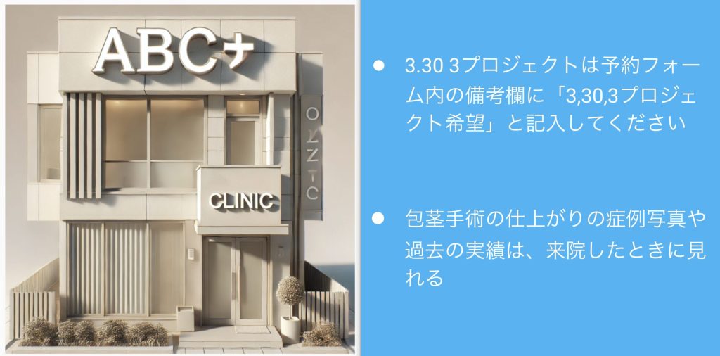 ABCクリニックで3.30 3プロジェクト